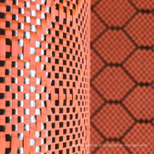 tecido de carbono hexagon carbono colorido